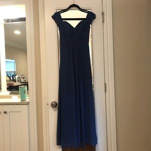 Dessy Chiffon Off the Should Bridesmaid Dress